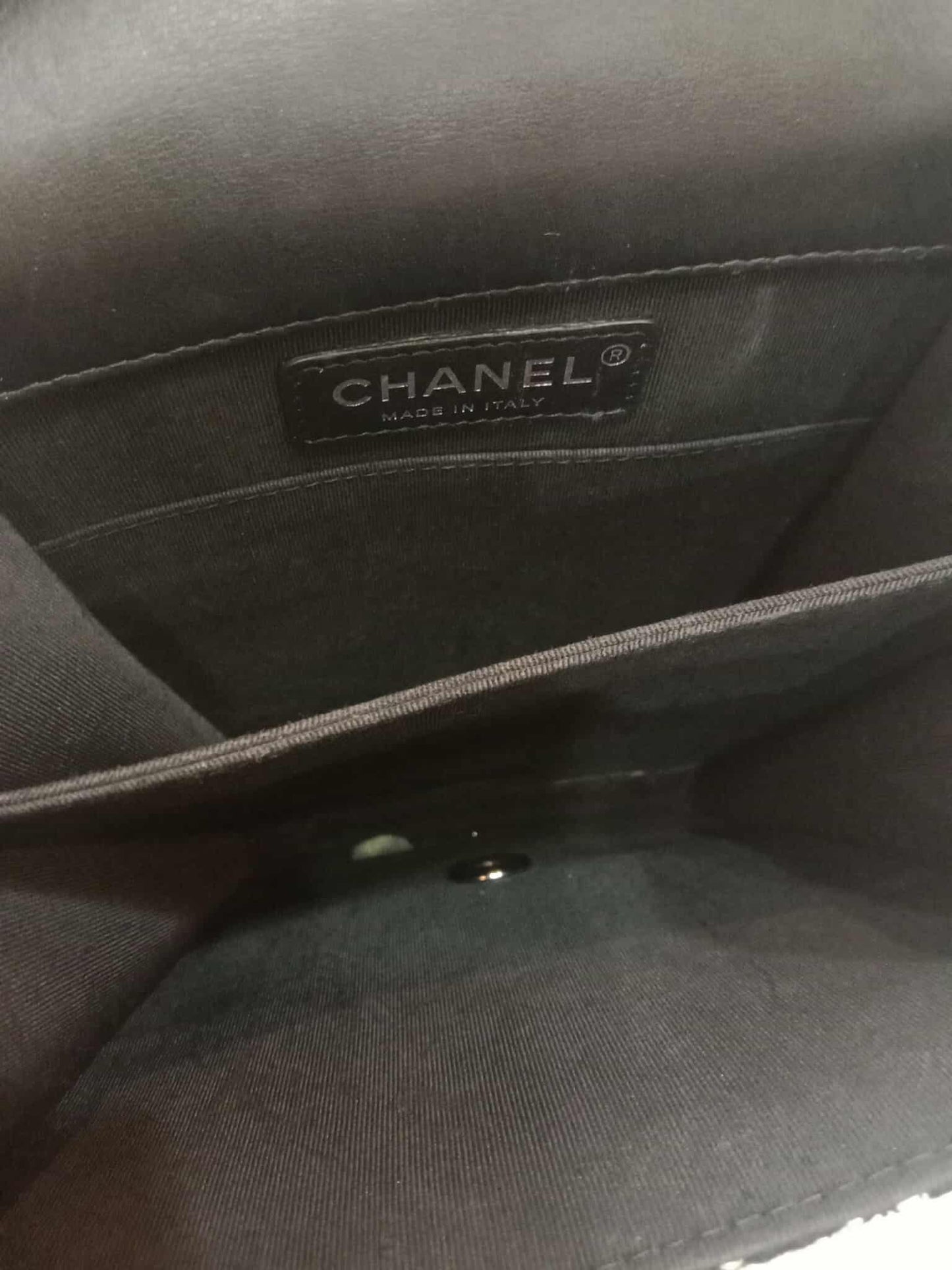 Chanel North South Boy Flap Bag Tweed/Lambskin Series 27