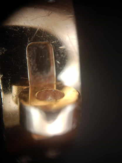 Hermes Kelly Ring in 18K Rose Gold Pave-Set Diamonds on the Clasp Motif