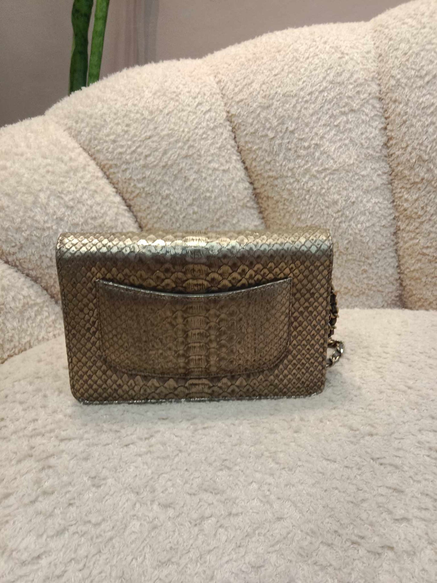 Chanel Wallet on Chain Python Gold Series 20