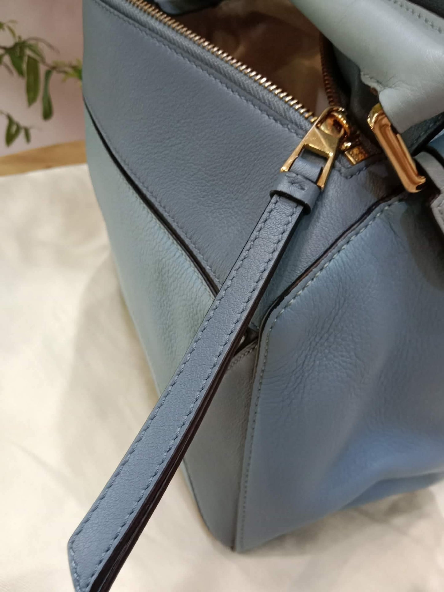 Loewe Puzzle Bag Tricolor Blue Medium
