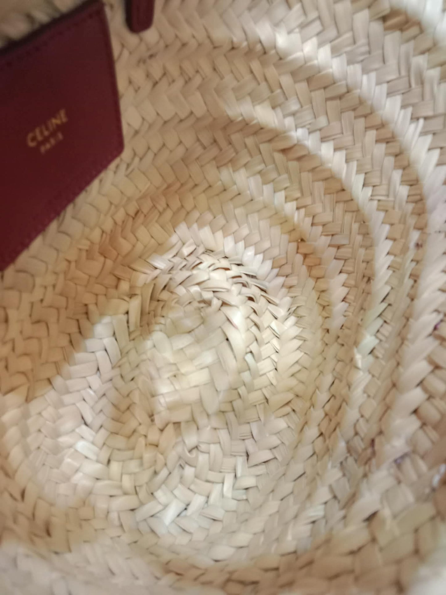 Celine Triomphe Panier Basket Purple Bag