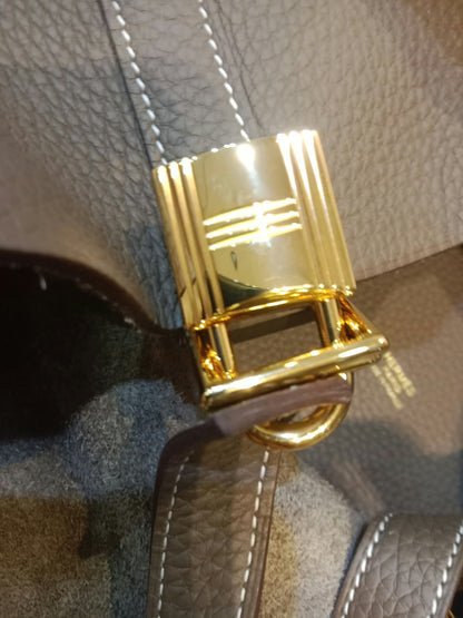 Hermes Picotin 26 Etoupe Clemence Stamp B 2023