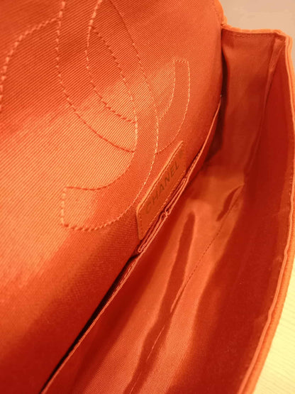 Chanel 2.55 Reissue Double Flap in Coral Jersey Fabric Series 11