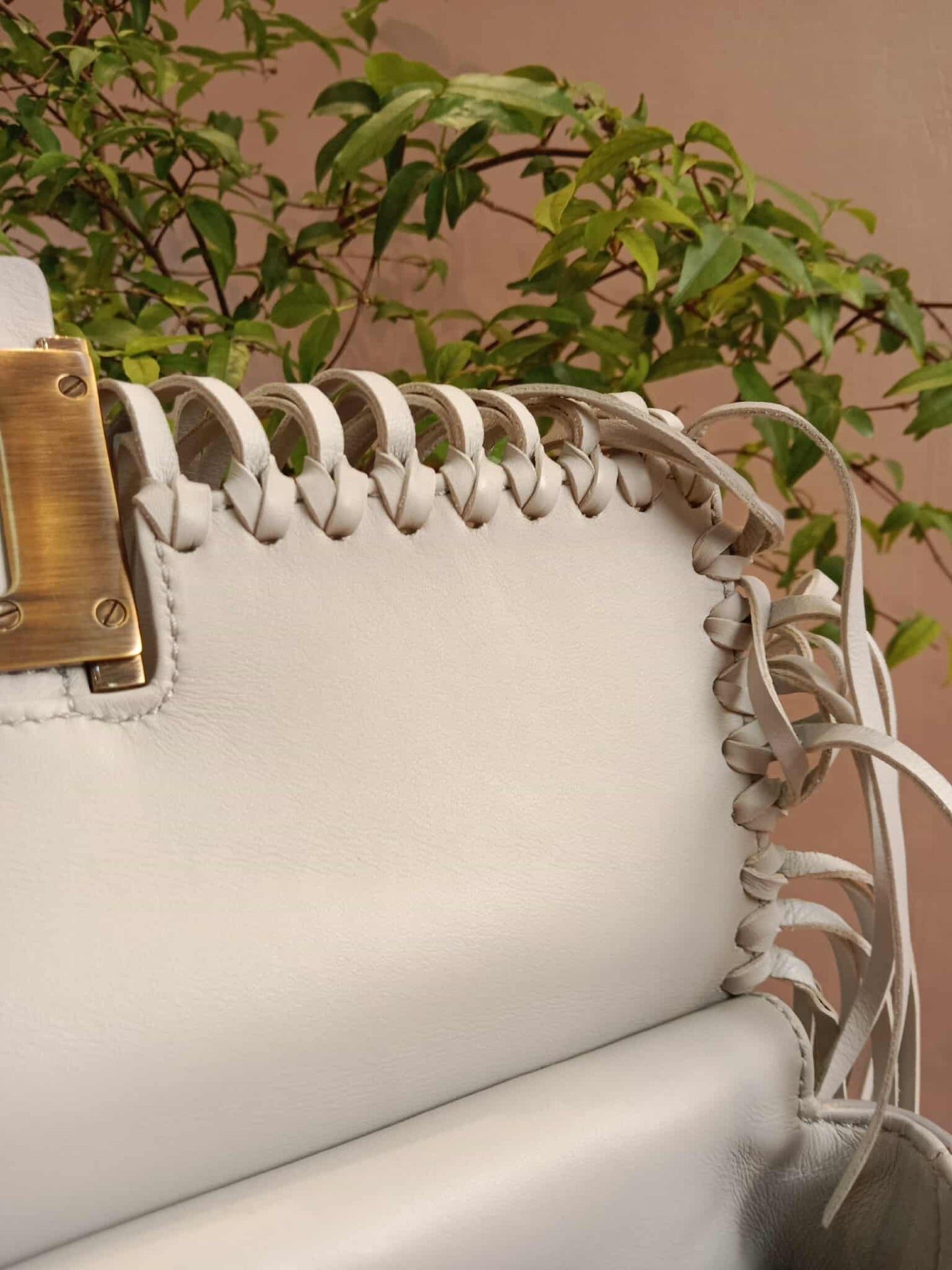 Roger Vivier Gray Frill Bag