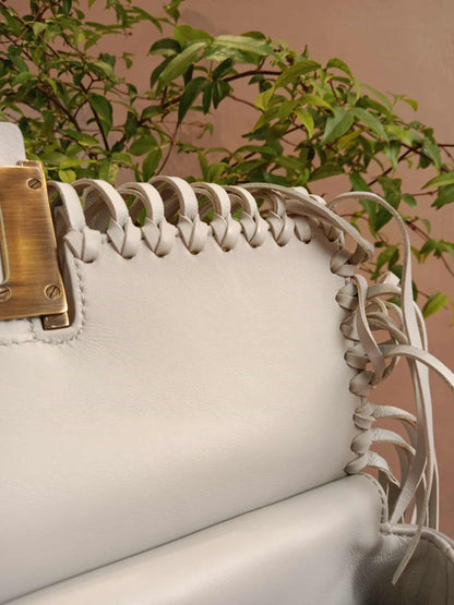 Roger Vivier Gray Frill Bag