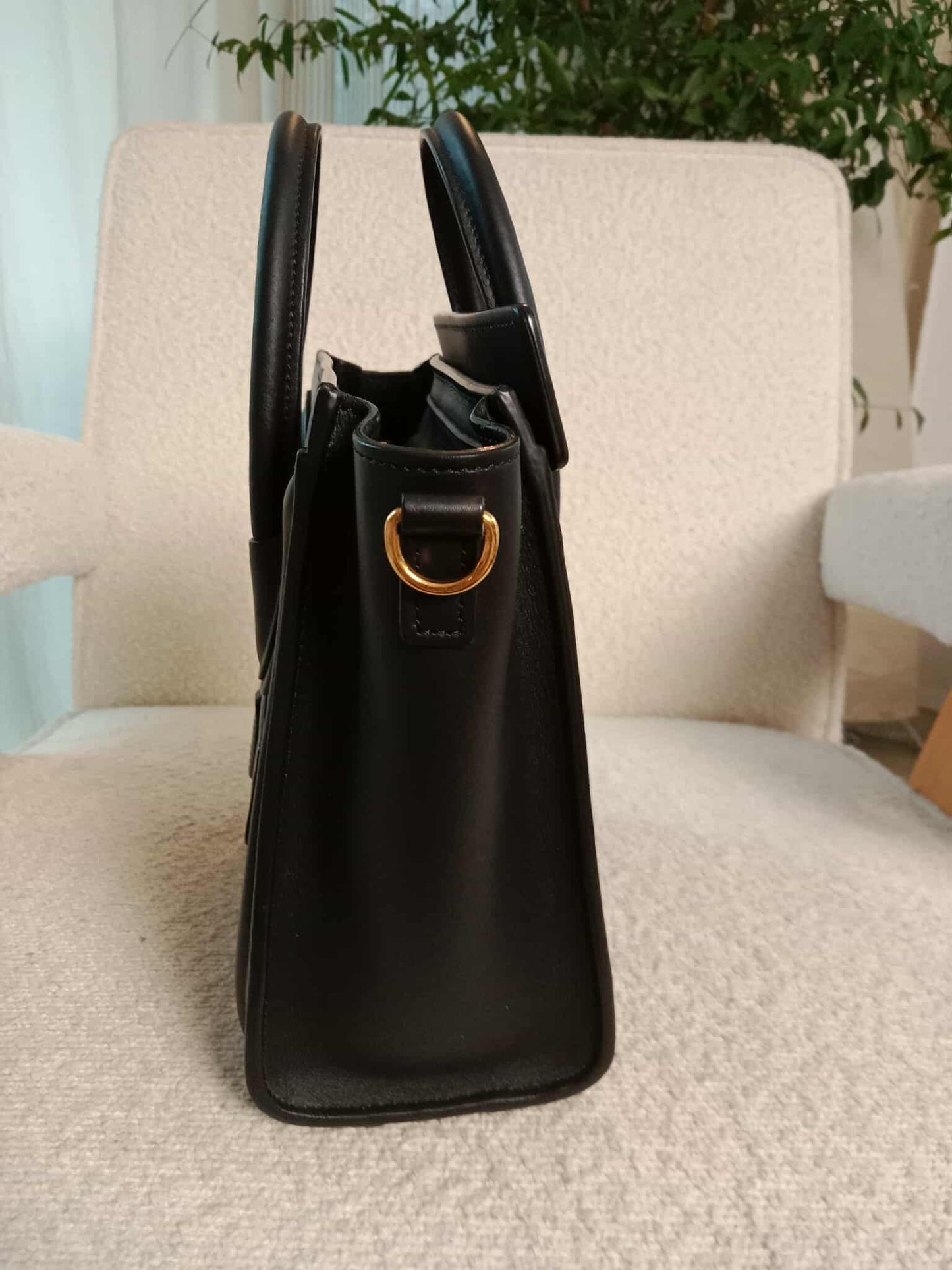 Celine Nano Luggage Bag Black