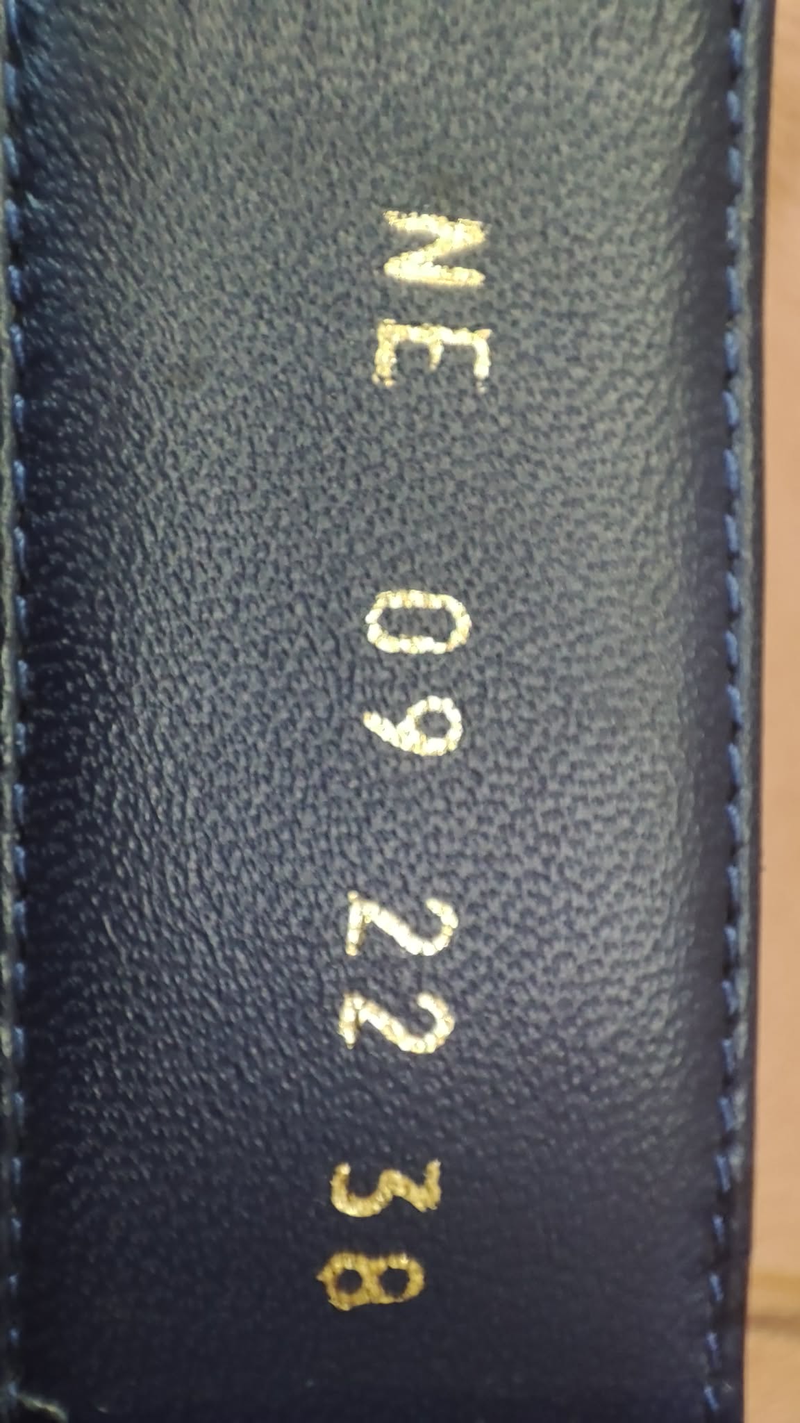 Dior Dioract Blue Royal Lambskin Size 38