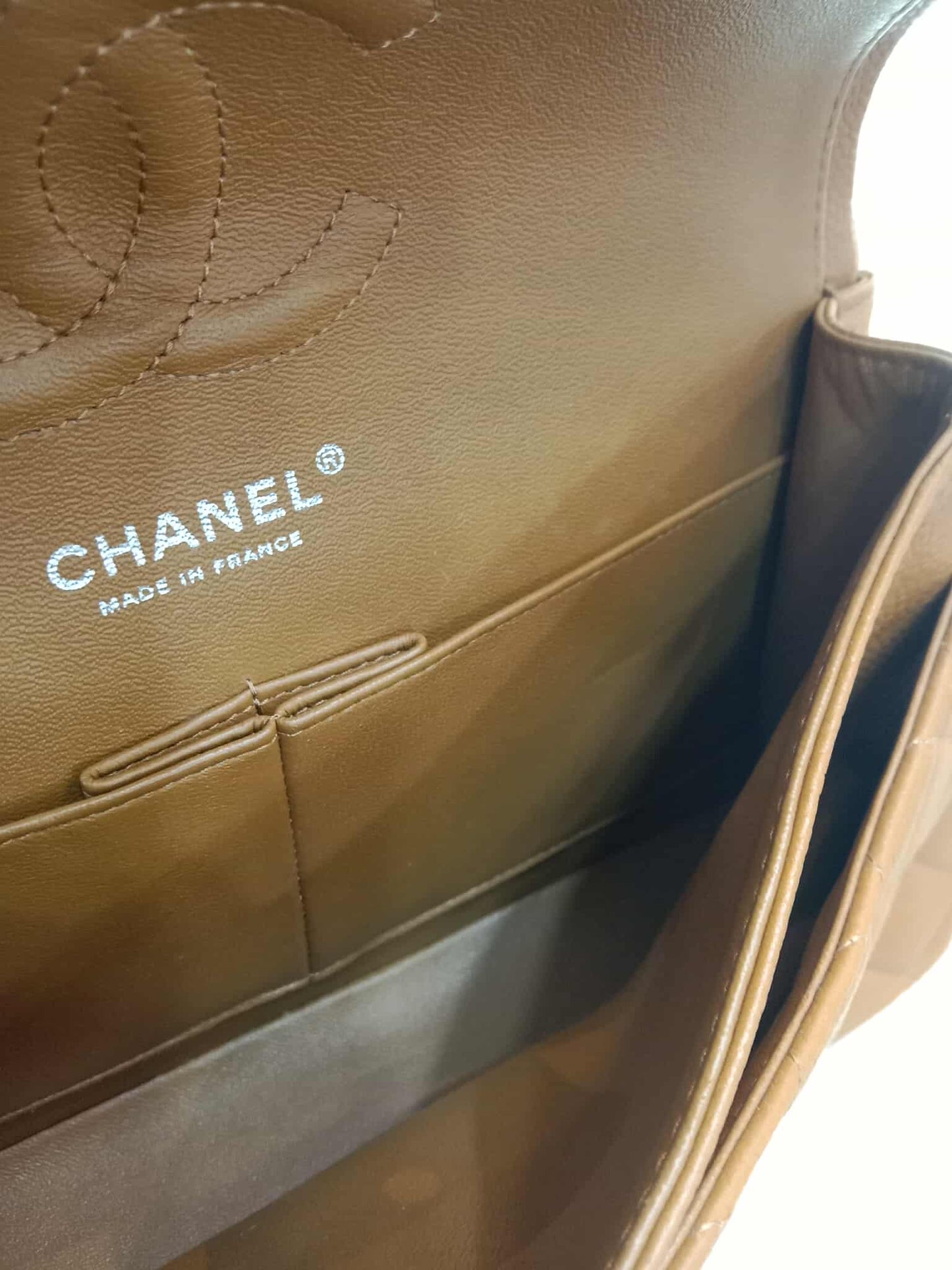 Chanel Classic Double Flap Medium Caramel Caviar Series 14