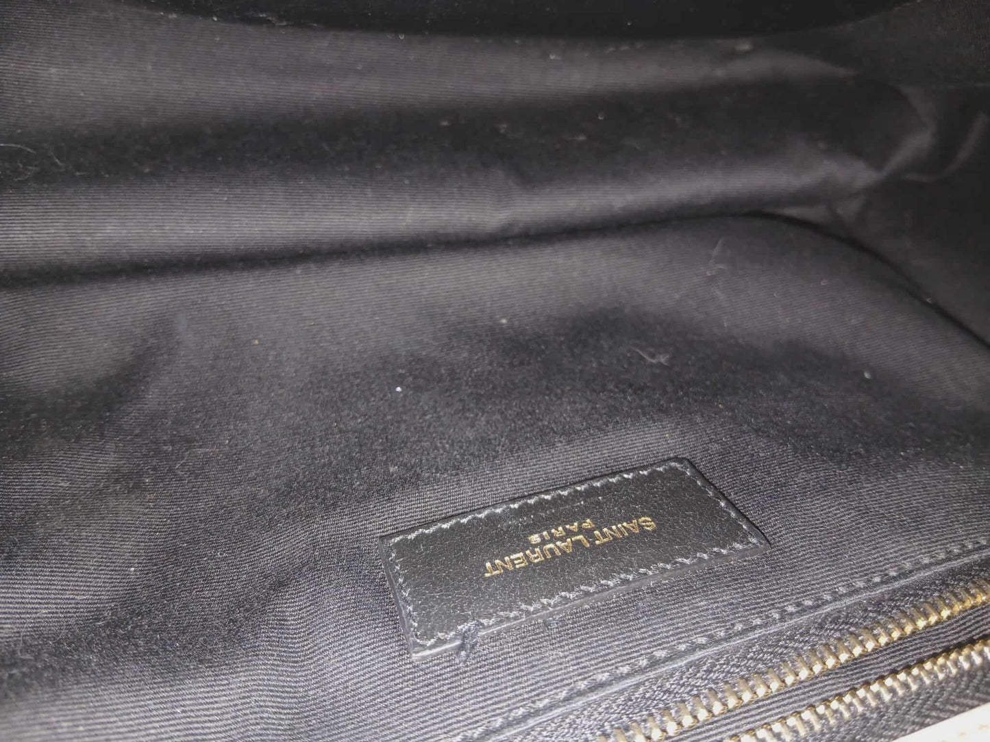 Saint Laurent Niki Leather Beige Bag