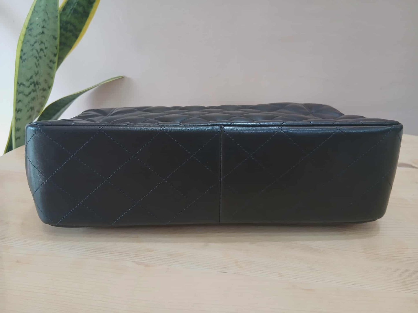 Chanel Double Flap Jumbo Lambskin Black Series 16