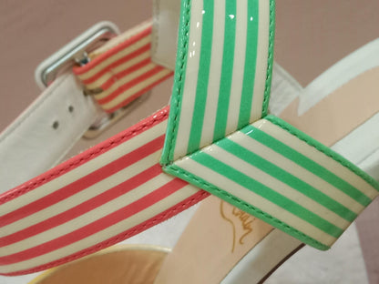 Christian Louboutin "Palavas" Sandals Patent Size 36