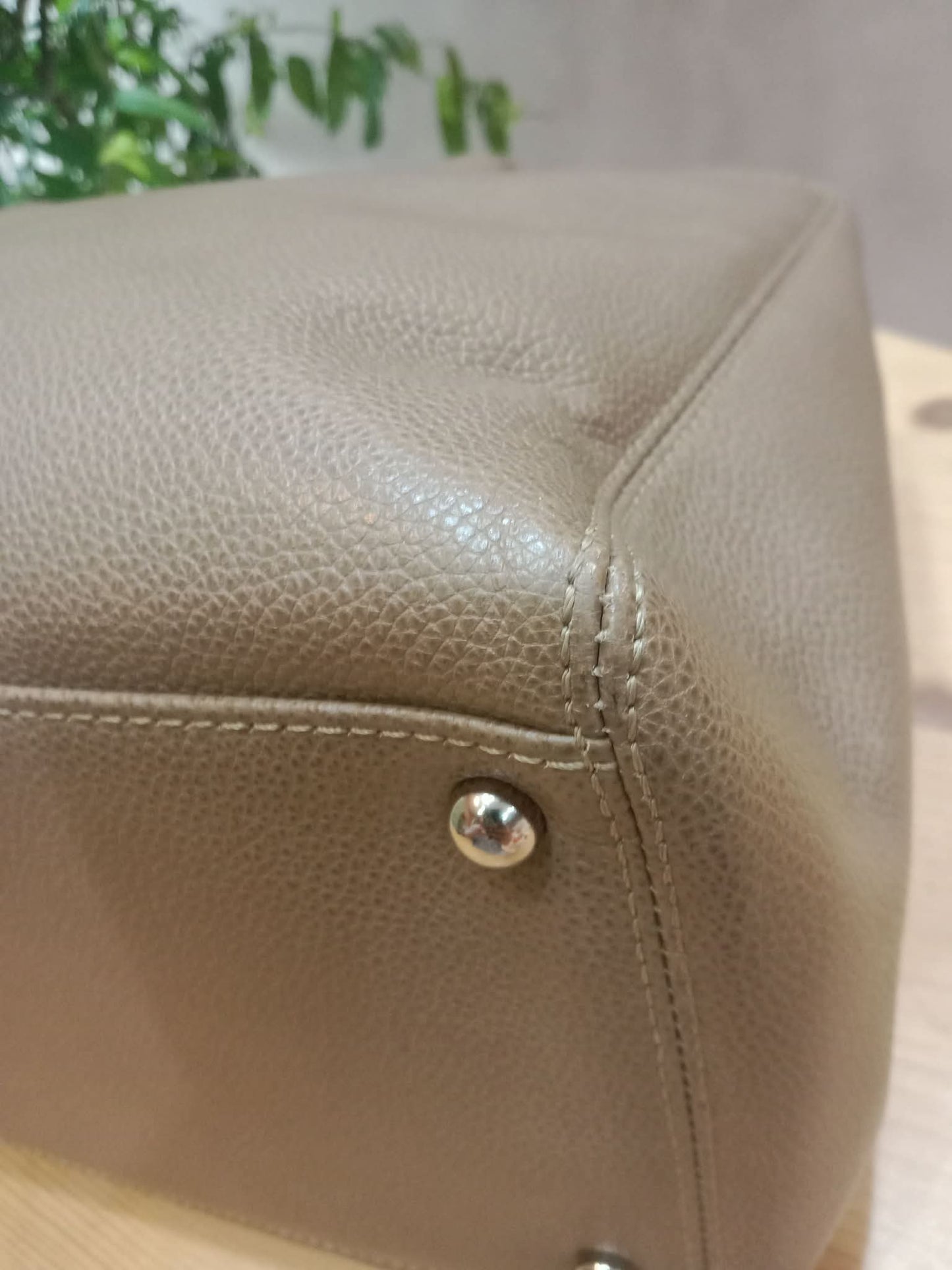 Chanel Cerf Executive Tote in Neutral Taupe Color CC Turnlock Closure Series 17