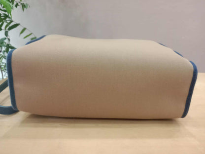 Hermes Herbag Ado Zip Backpack Canvas Bicolor Tan/Blue Stamp U 2022