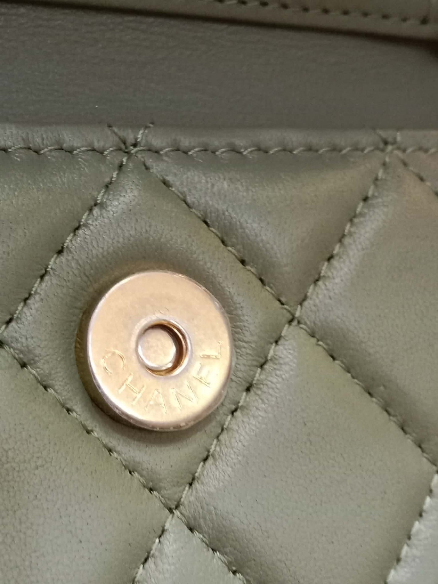 Chanel Pearl Crush Mini Quilted Lambskin Flap Bag Matcha Series 31