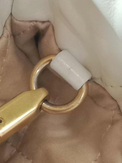 Chanel 22 Mini Tote Lambskin White Microchipped