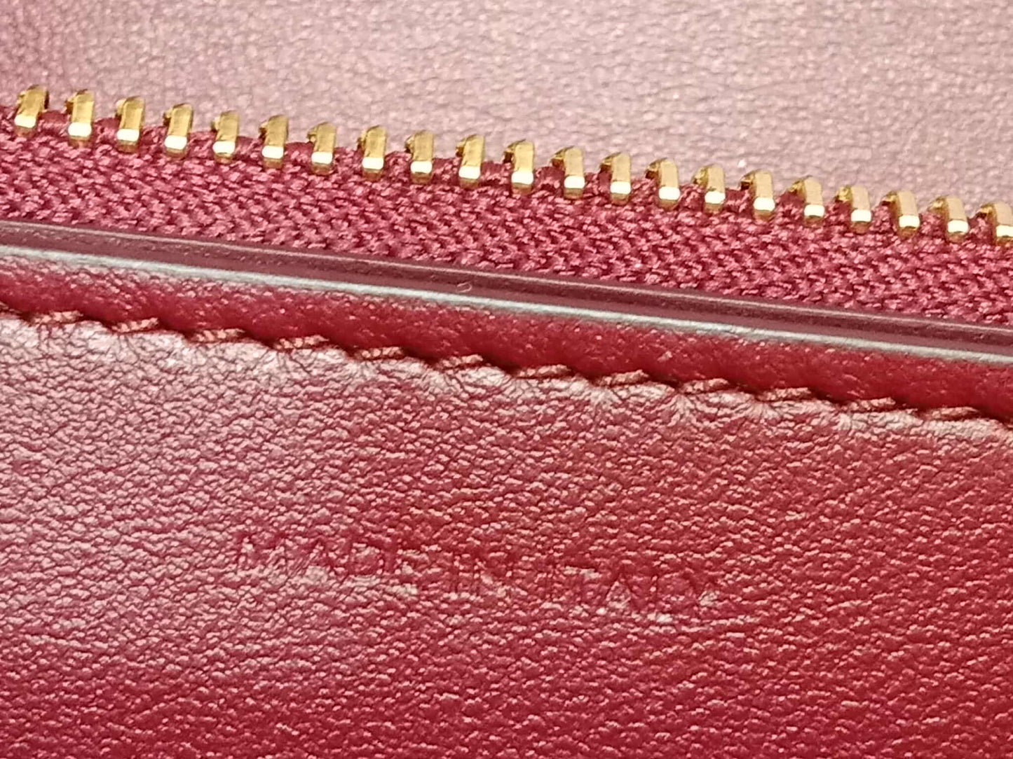 Celine Medium Classic Box Bag In Burgundy Calfskin Leather