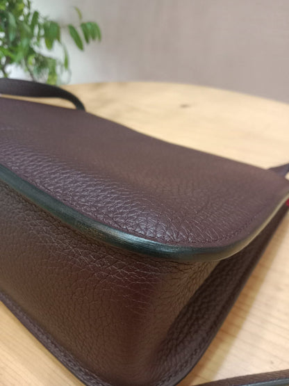 Hermes Halzan 25 Clemence Rouge/Framboise Stamp Z 2021