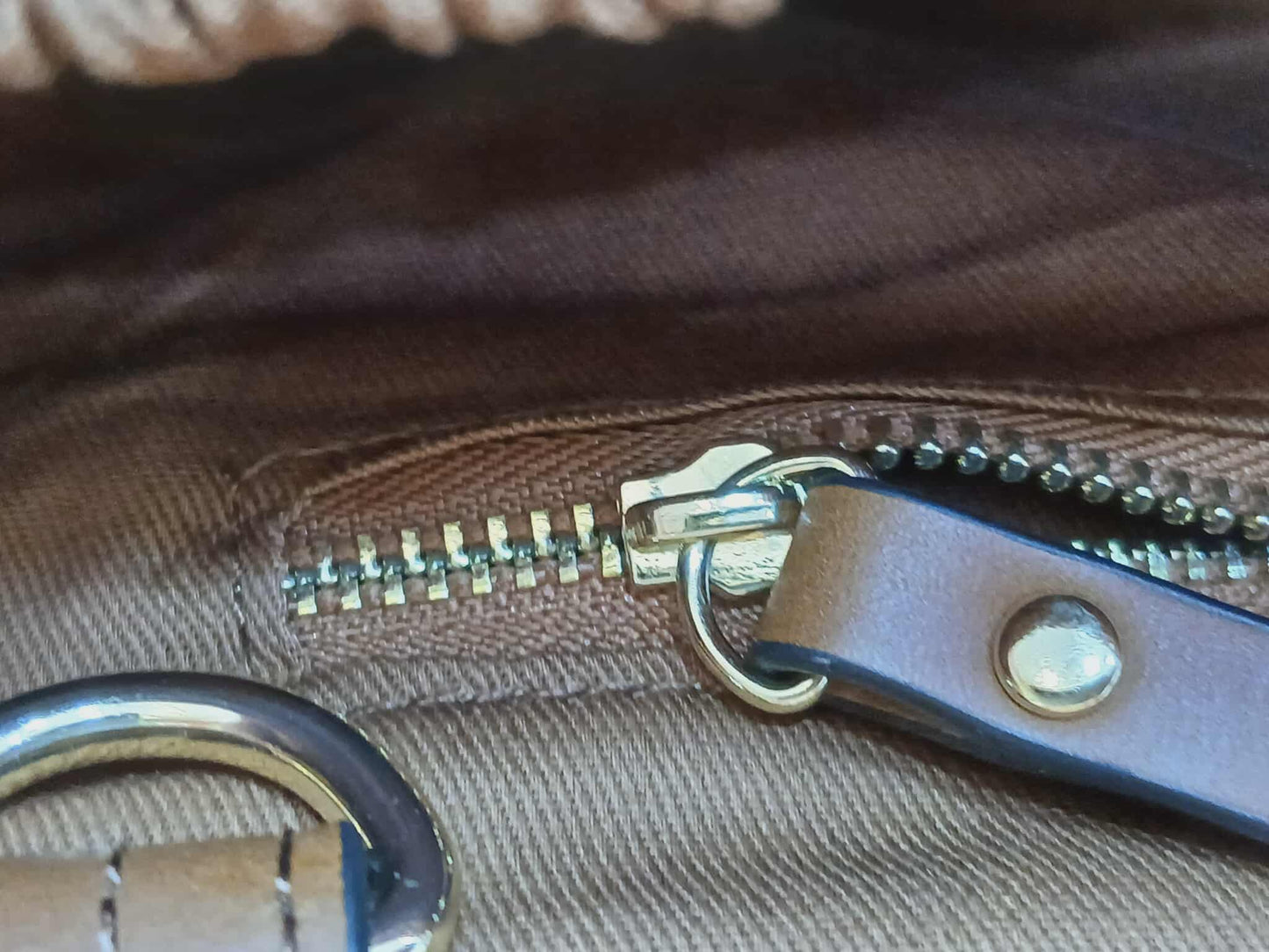 Chloe Sac A Langer Mother's Tote Handbag Canvas/Leather Crimson