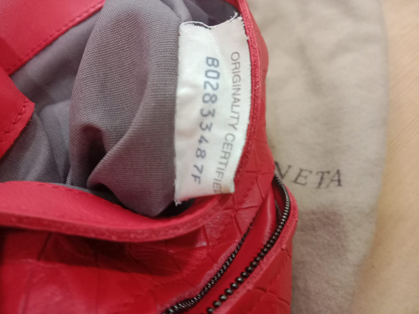 Bottega Veneta Olympia Nappa Butterfly Leather Bag Red