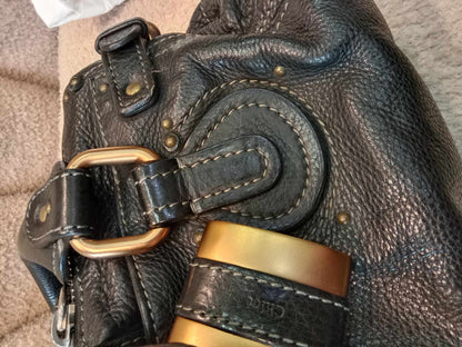 Chloe Paddington Leather Handbag Black