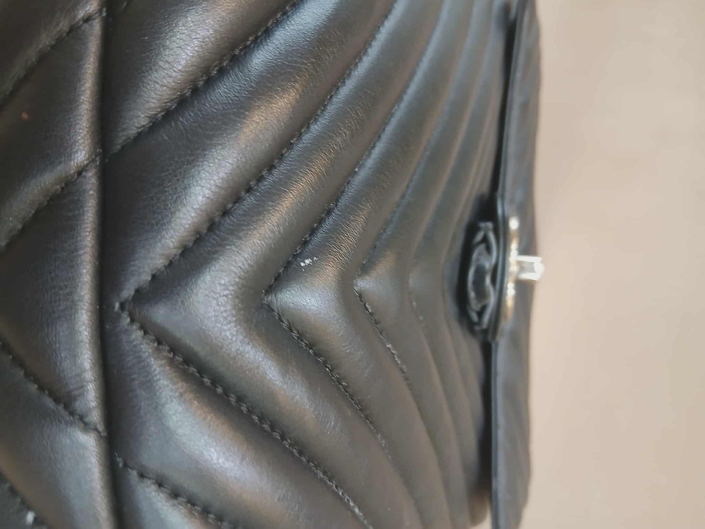Chane Urban Spirit Backpack Chevron Lambskin Black Series 22