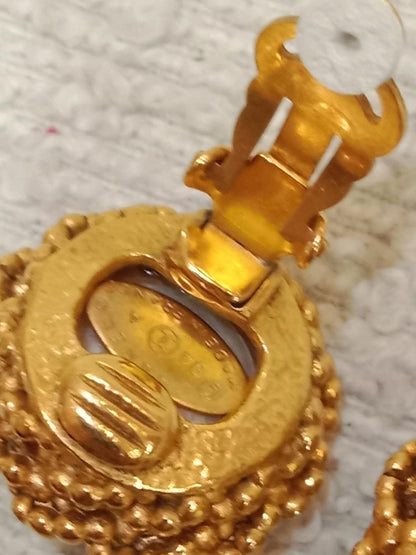 Chanel Vintage Gold-Tone Earrings 94P Collection