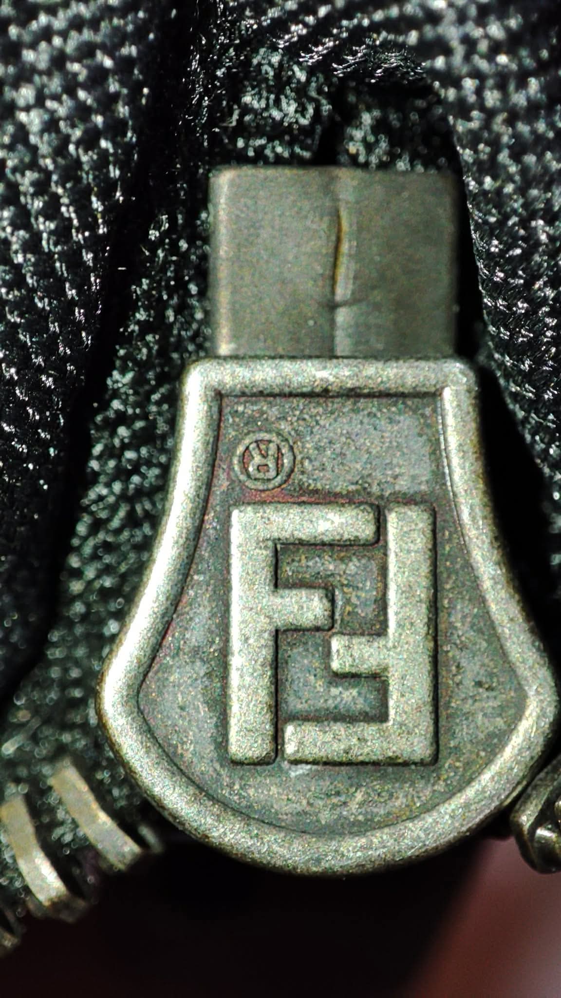 Fendi Zucca White Coated Canvas Bag