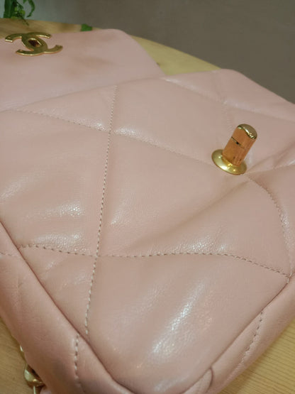 Chanel 19 Lambskin Light Pink Small Series 29