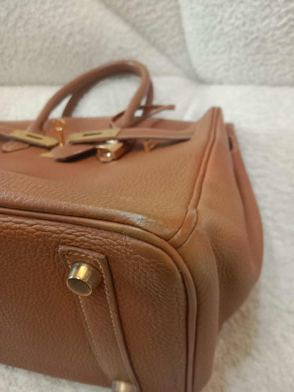 Hermes Birkin 30 Gold on Gold Clemence Stamp E Square 2001