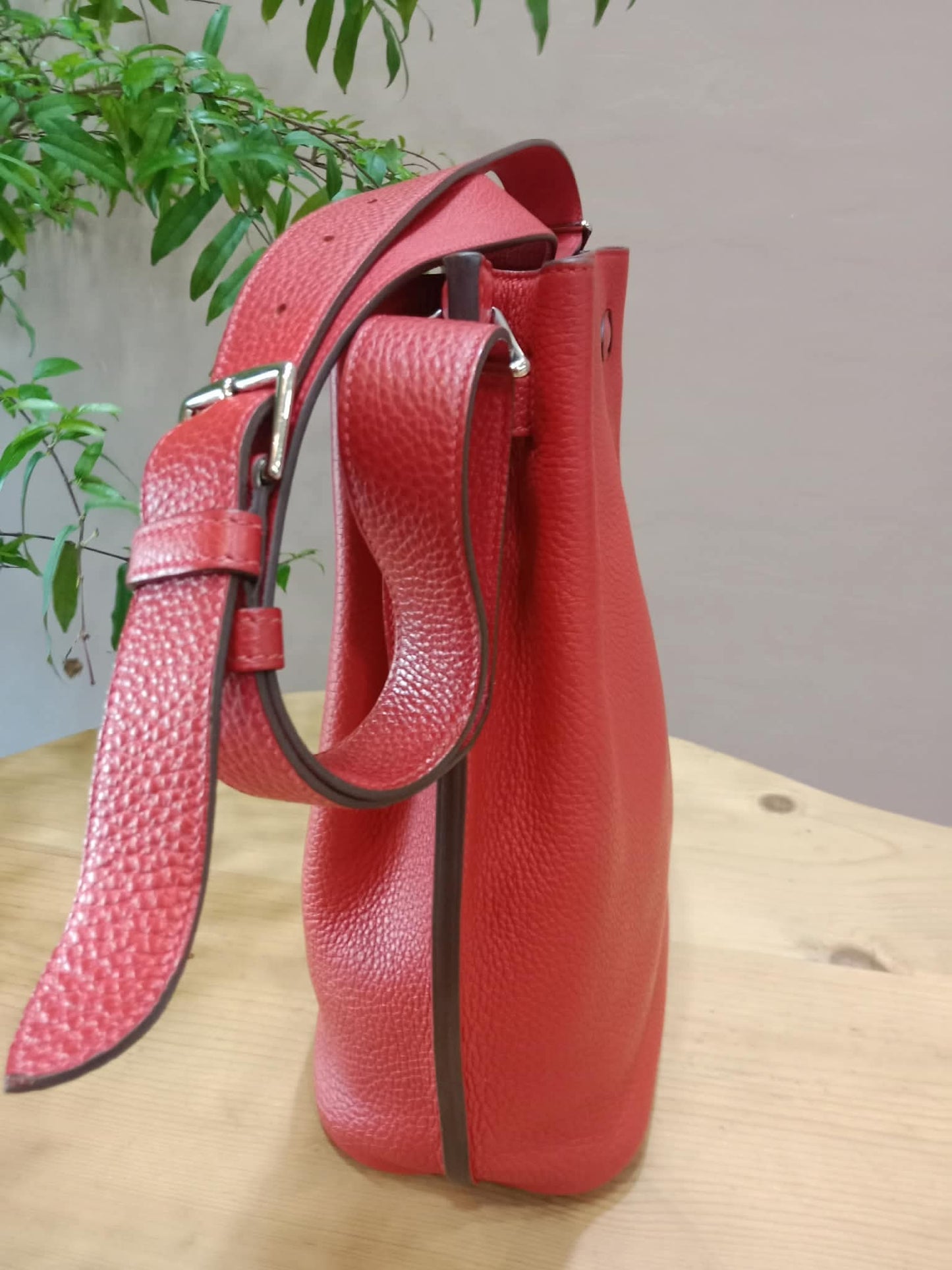 Hermes So Kelly 22 Togo Red Stamp R Square 2014