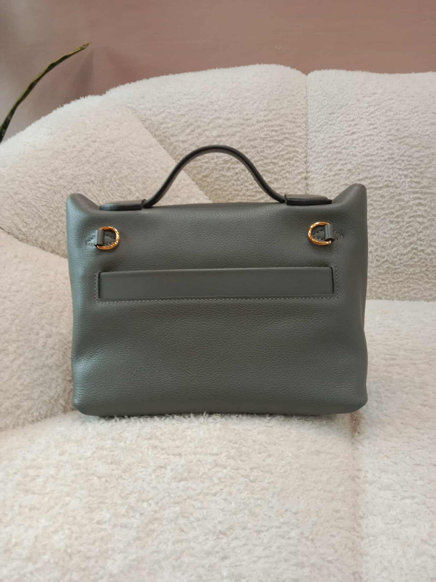 Hermes Mini 24/24 Gris Meyer Evercolor Stamp U 2022