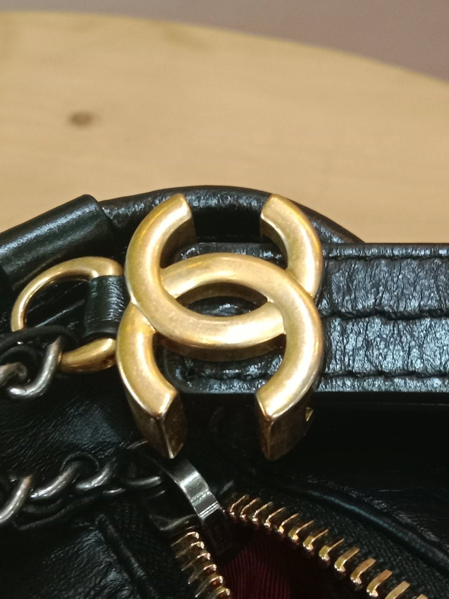 Chanel Gabrielle Medium Calfskin Black Series 24