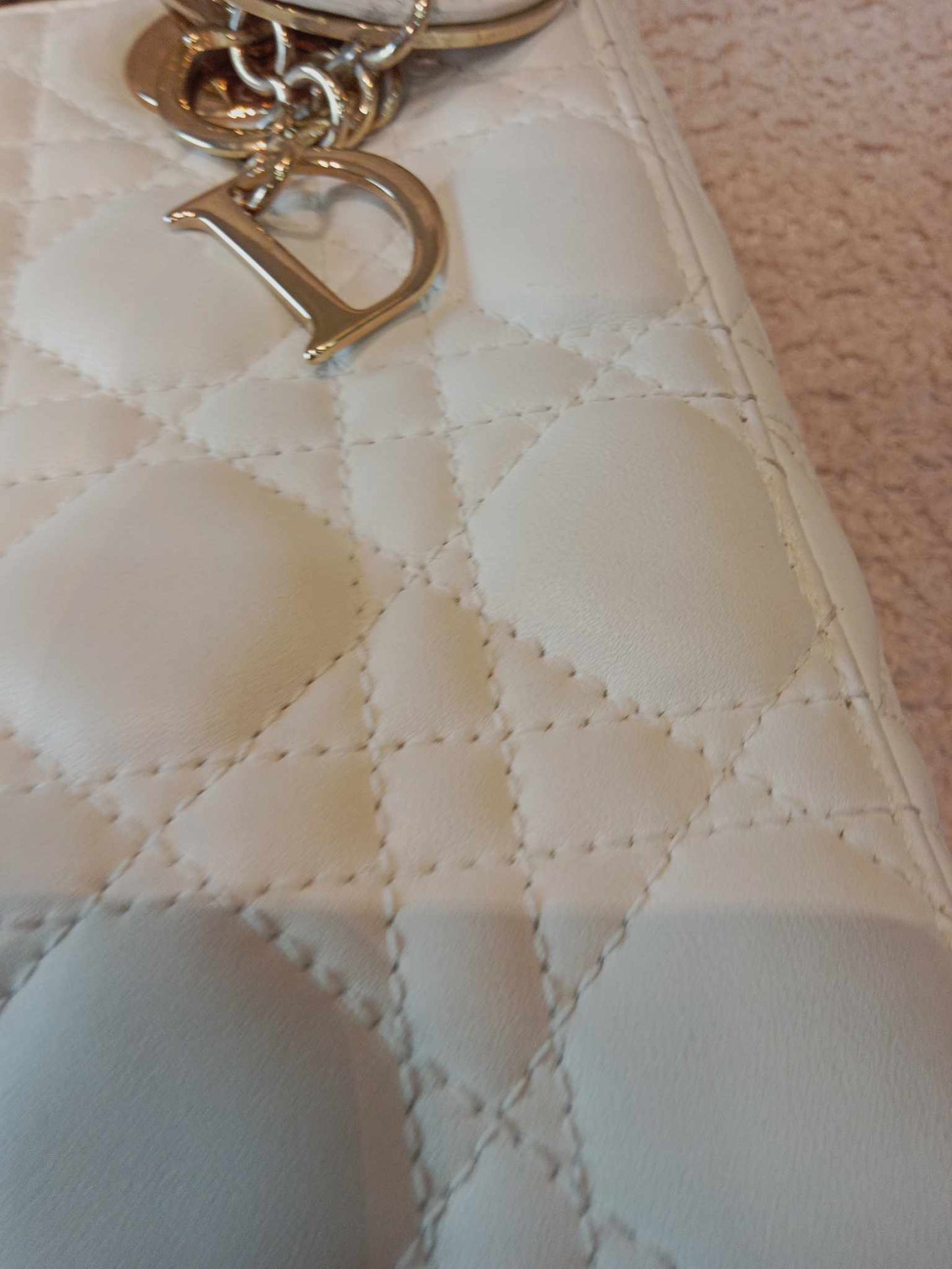 Dior Lady Dior ABC White Small