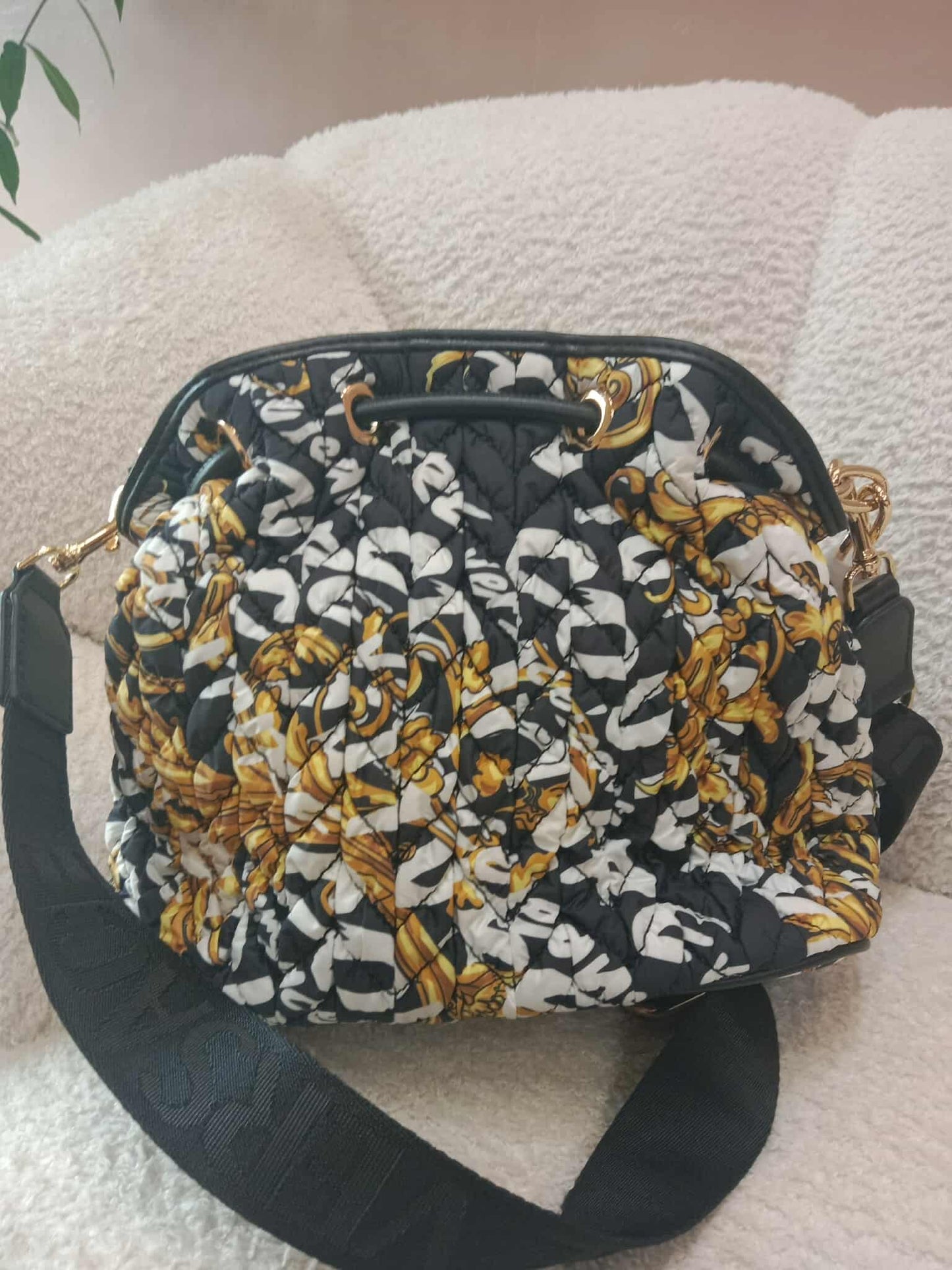 Versace Jeans Couture Crunchy Bucket Bag Baroque Print