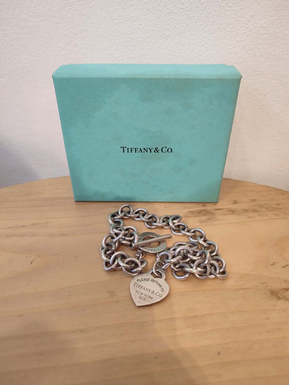 Tiffany & Co. Sterling Silver Return to Tiffany Heart Necklace
