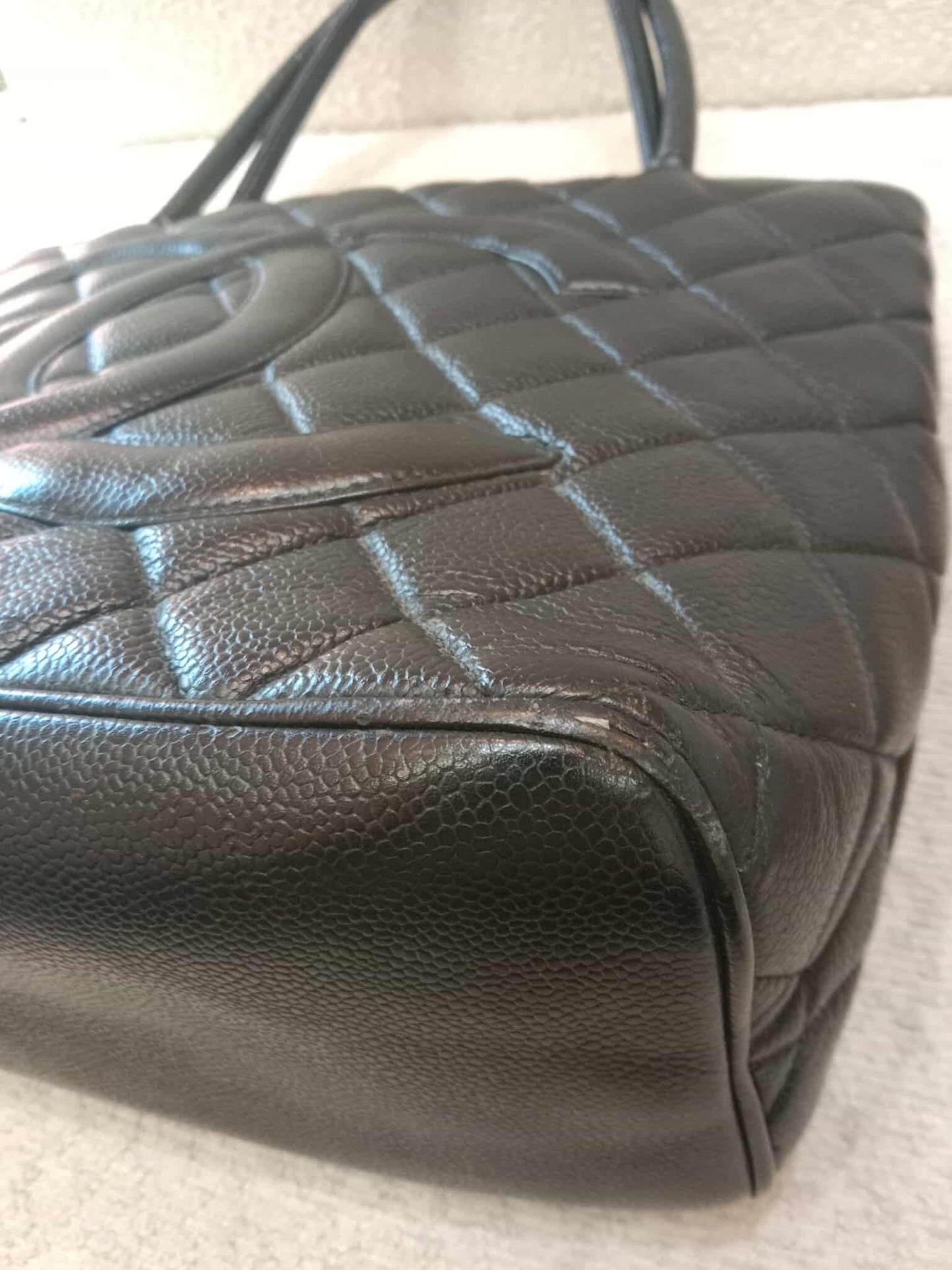 Chanel Medallion Black Caviar Series 7