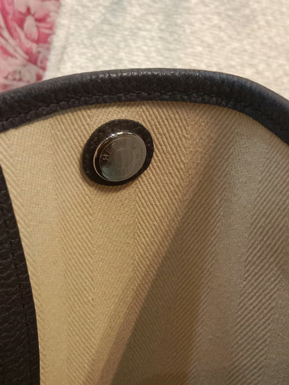 Hermes Garden Party 36 Beige/Noir Stamp D 2019