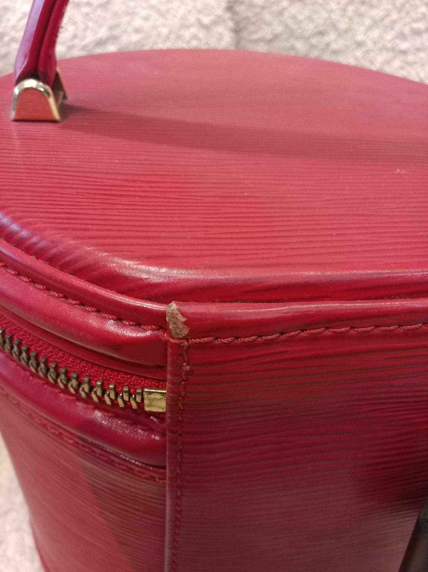 Louis Vuitton Red Epi Cannes Vanity Case