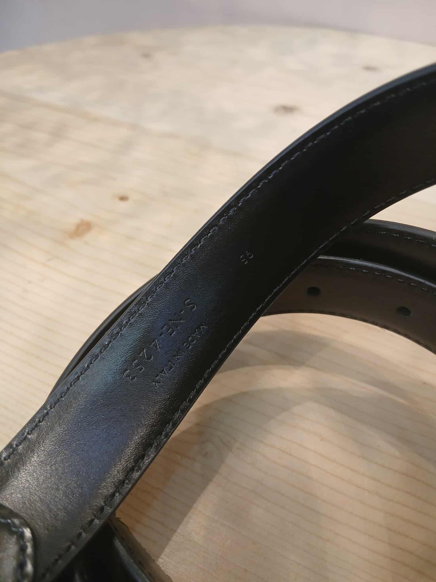 Celine Triomphe Black Belt 95 CM