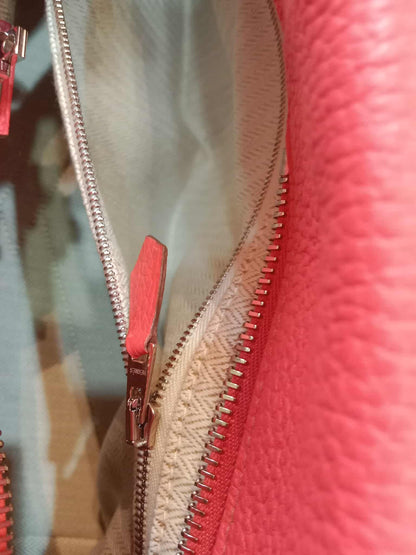 Hermes Victoria 35 Rose Jaipur Clemence Stamp R Square 2014