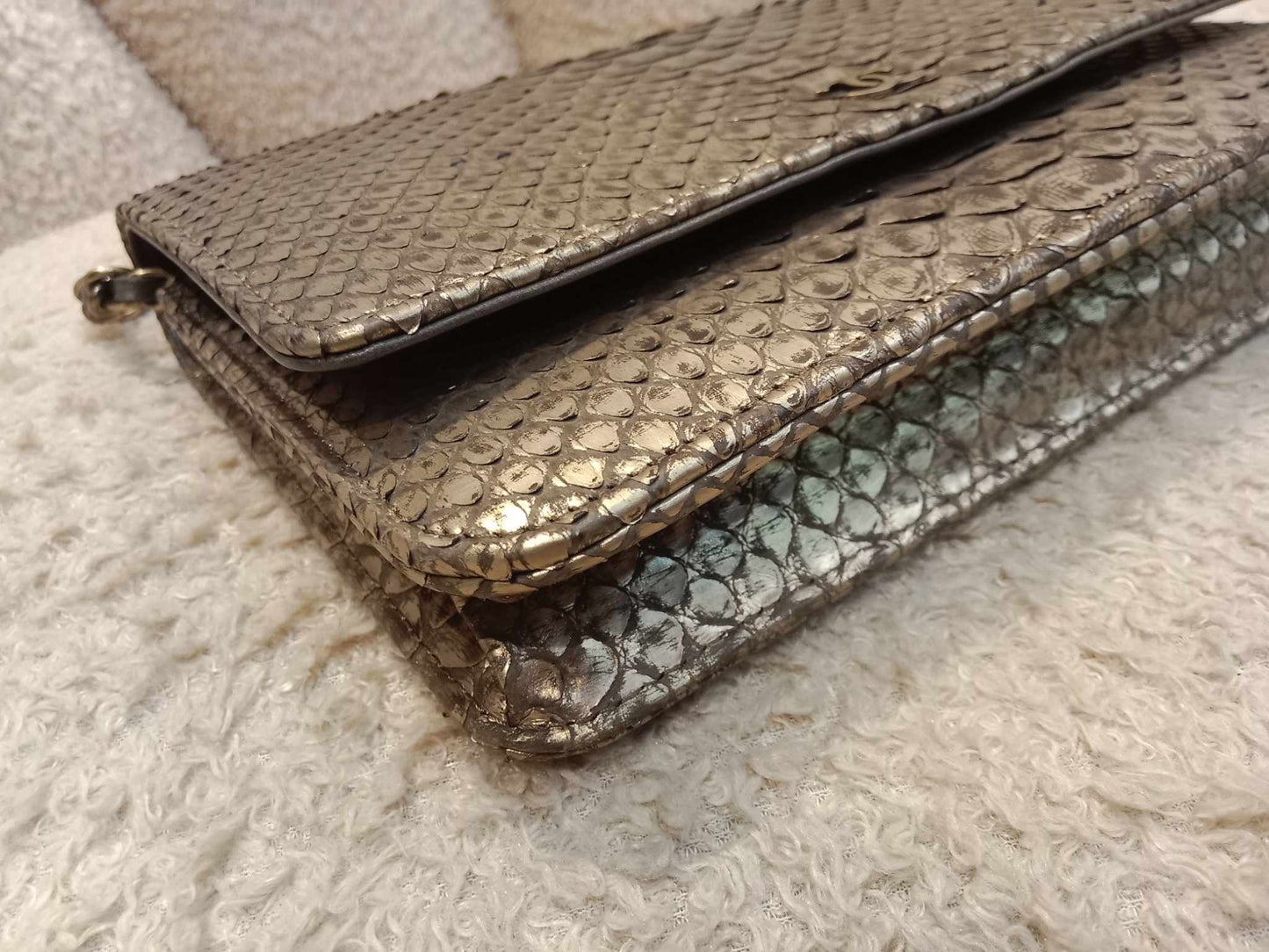 Chanel Wallet on Chain Python Gold Series 20