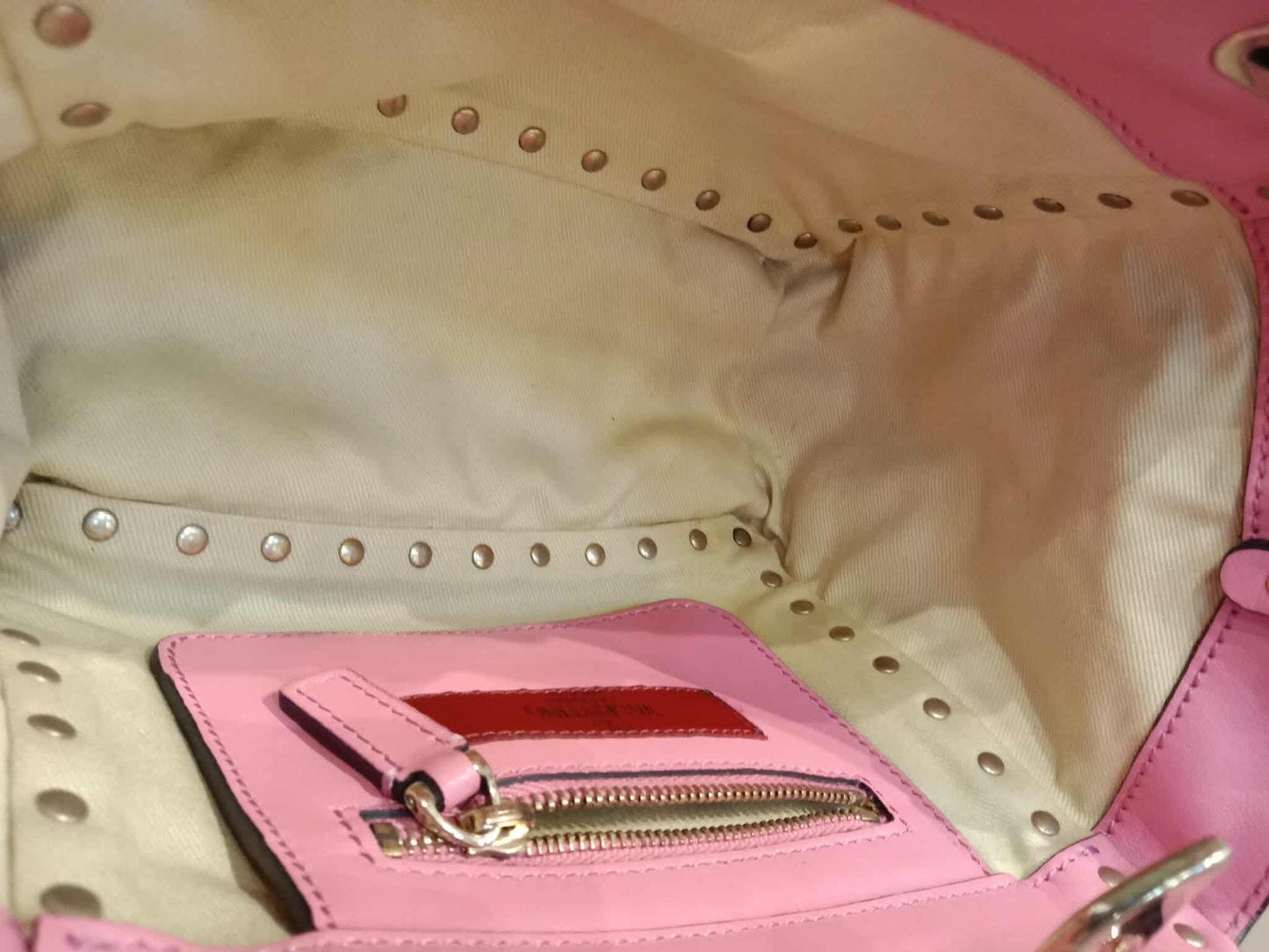 Valentino Rockstud Tote Bag Pink Mini
