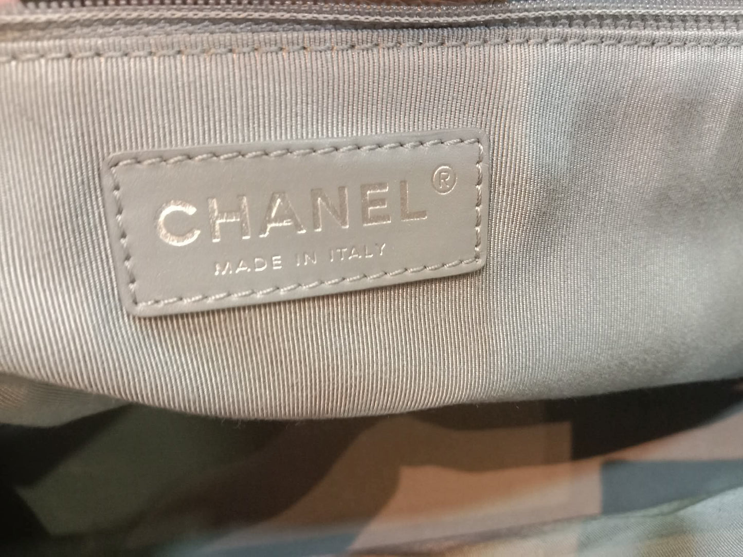 Chanel Cerf Executive Tote in Neutral Taupe Color CC Turnlock Closure Series 17
