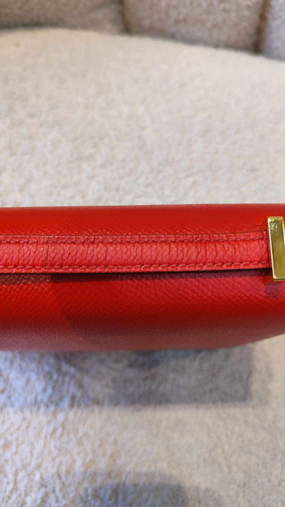 Hermes Constance 18 Epsom Rouge Stamp D 2019