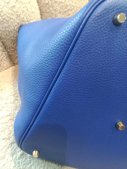 Hermes Picotin 26 Clemence Bleu Electrique Stamp C 2018