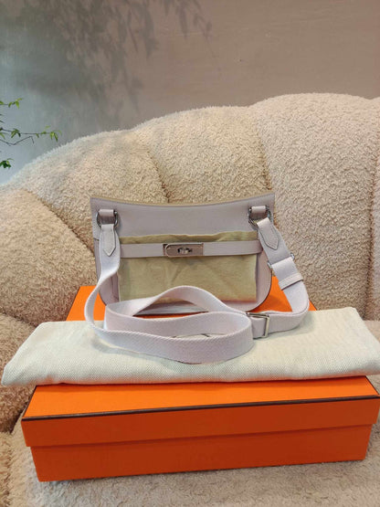 Hermes Mini Jypserie Mauve Pale Clemence Stamp B 2023