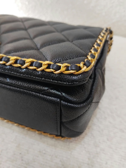 Chanel Black Caviar Neverending Cavair Black Microchipped