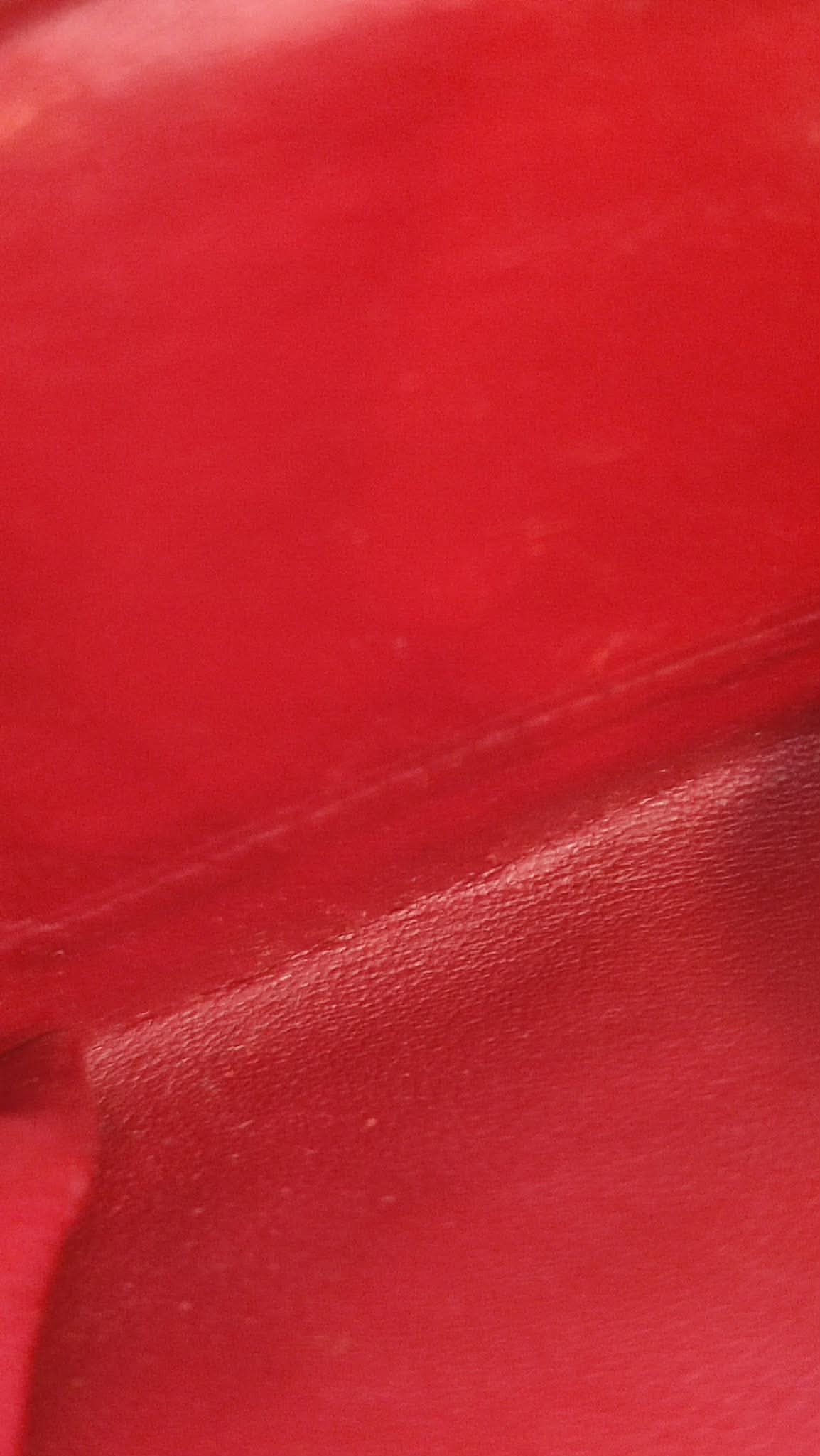 Chanel Vintage Envelope Wallet Red Lambskin Series 3