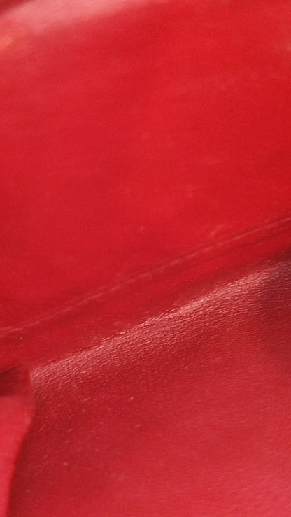 Chanel Vintage Envelope Wallet Red Lambskin Series 3