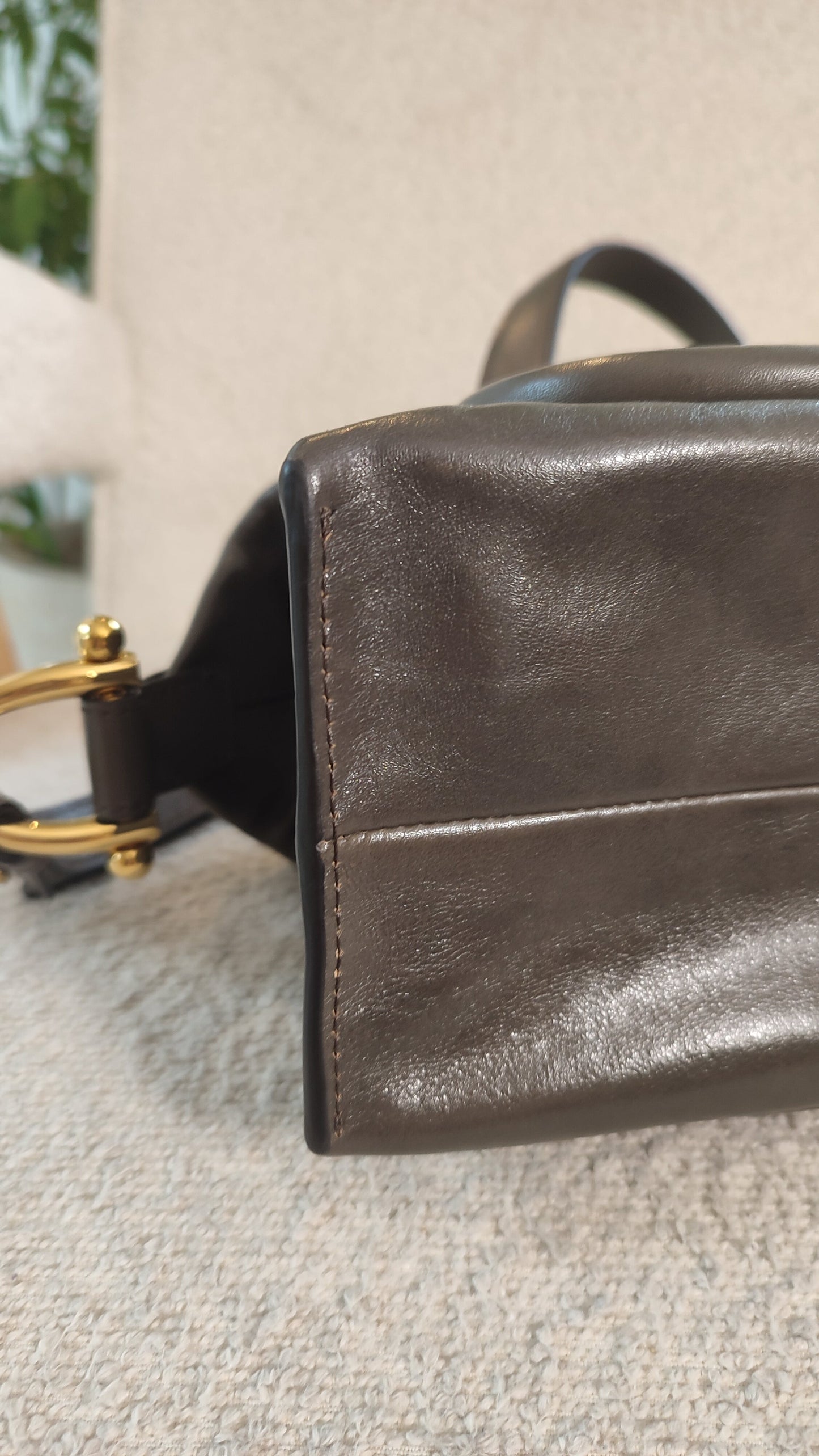 Chloe Small Double Carry Flannel Gray Bag